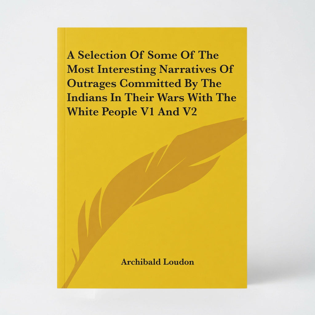A Selection Of Some Of The Most Interesting Narratives Of Outrages Committed By The Indians In Their Wars With The White People V1 And V2 - Paperback