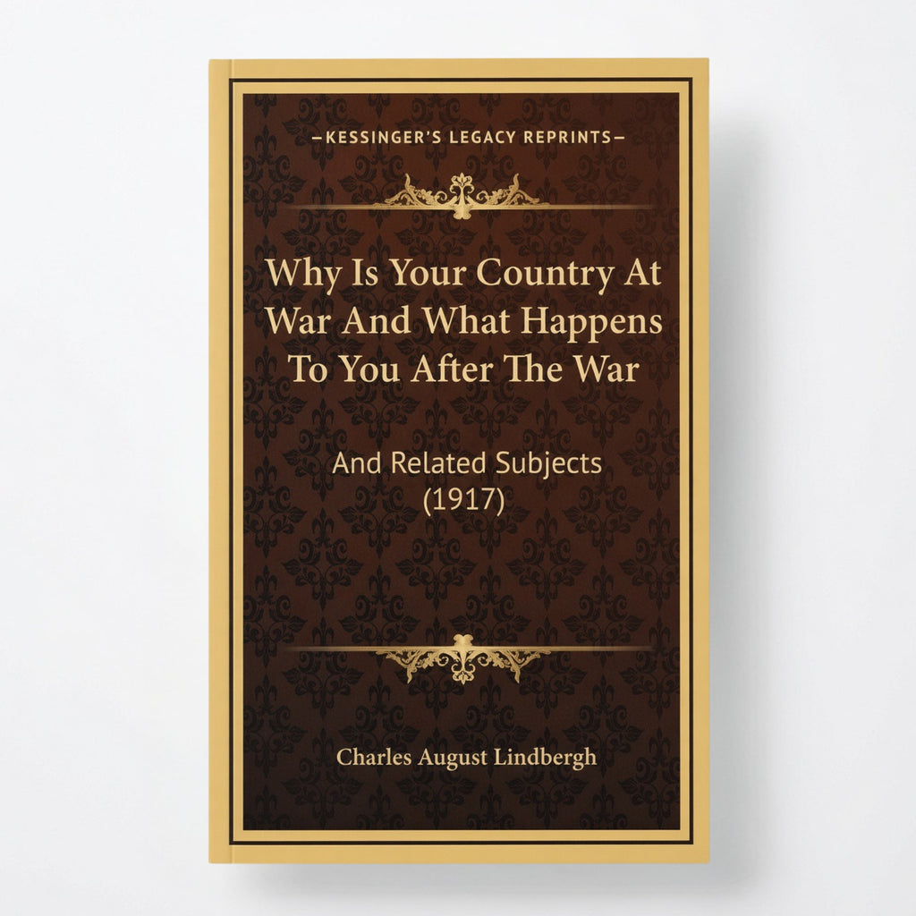 Why Is Your Country At War And What Happens To You After The War: And Related Subjects (1917) - Hardcover