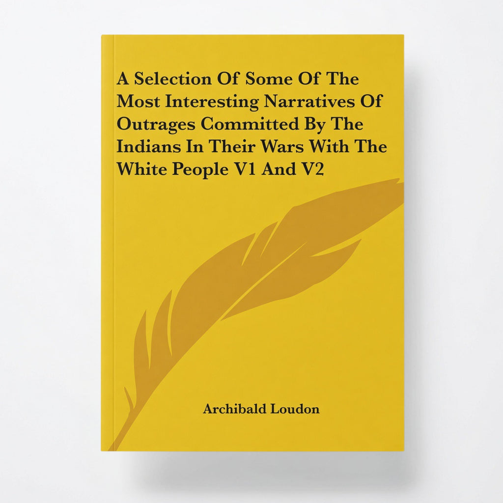 A Selection Of Some Of The Most Interesting Narratives Of Outrages Committed By The Indians In Their Wars With The White People V1 And V2 - Paperback