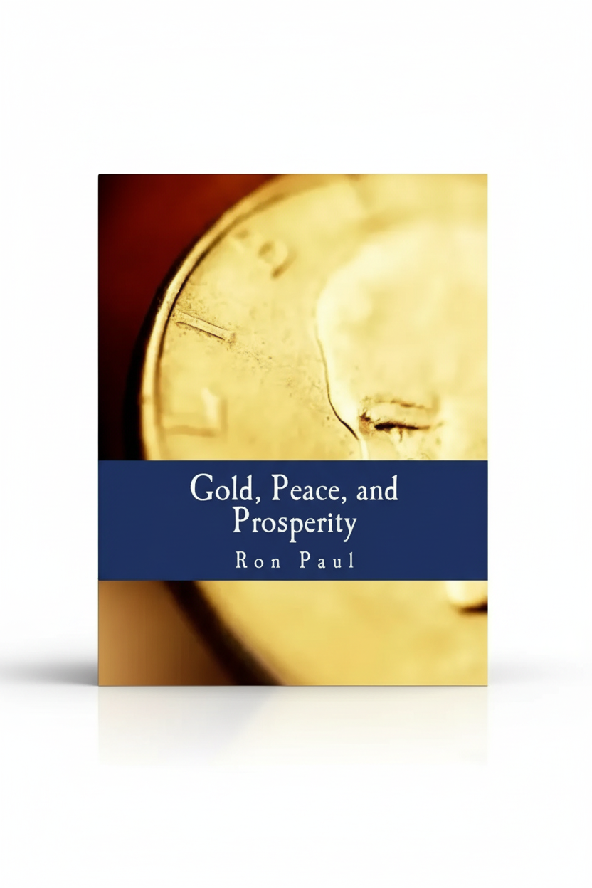 Gold, Peace, and Prosperity standing upright