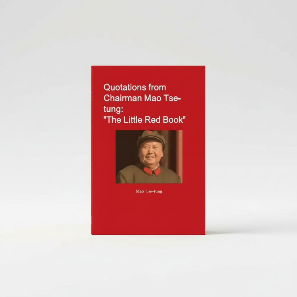 Mao Little Red Book standing